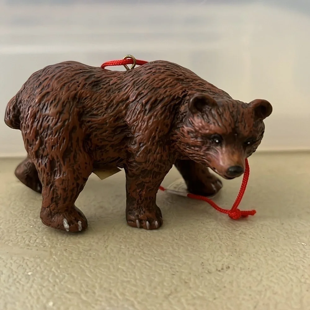 Midwest of Cannon Falls Bear & Leopard Endangered Species Christmas Ornament Set